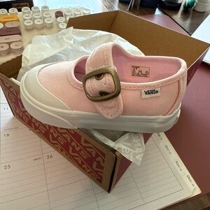 Vans Toddler Mary Jane Pink Canvas Shoes *NEW IN BOX*